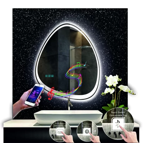Asimetrik Bluetooth Ayna Model 1