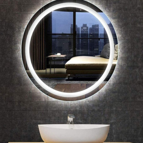 yuvarlak ledli banyo aynası dnr mirror